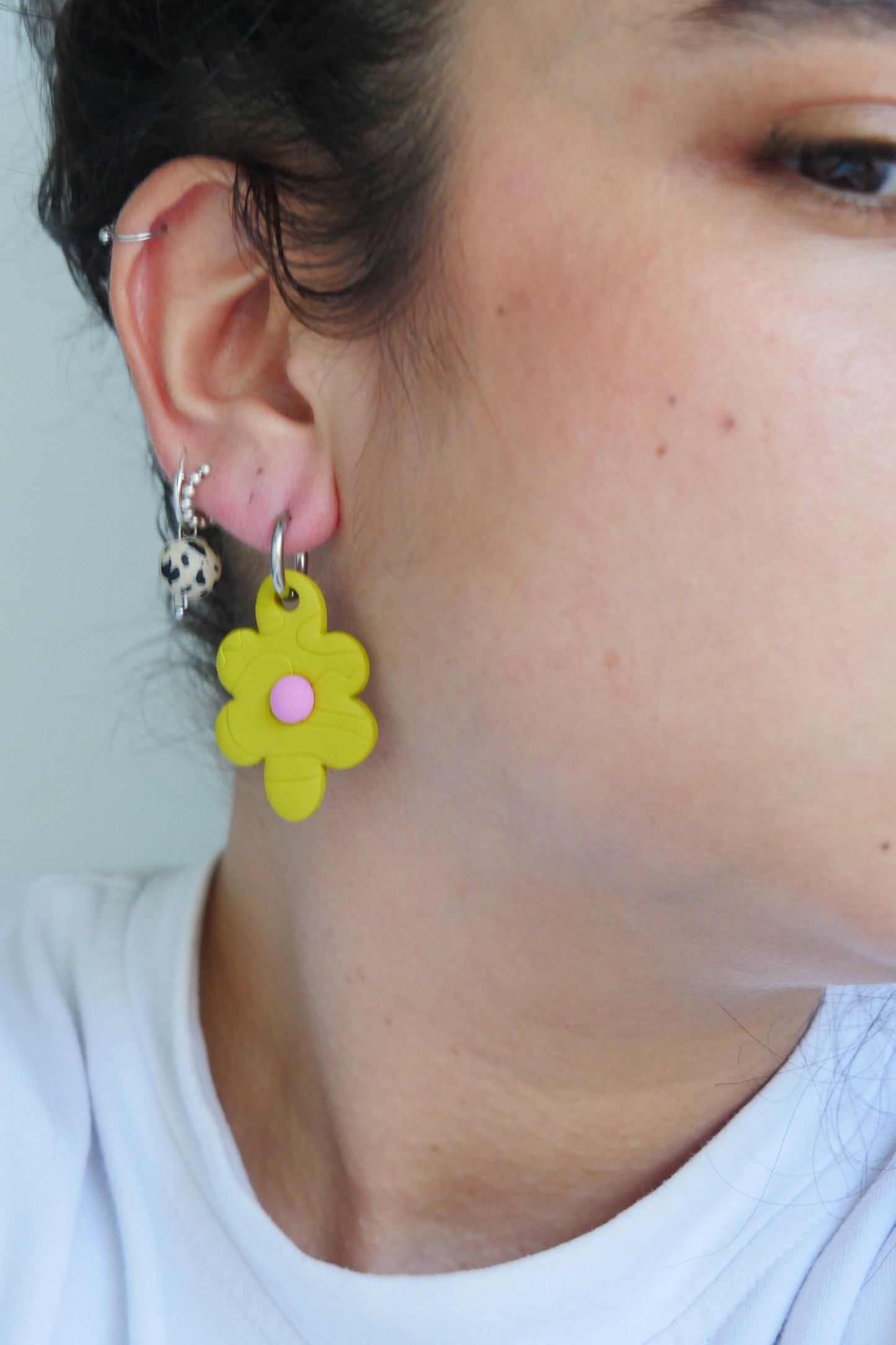 Boucles d'oreilles Créole fleurs | Collection Cléo
