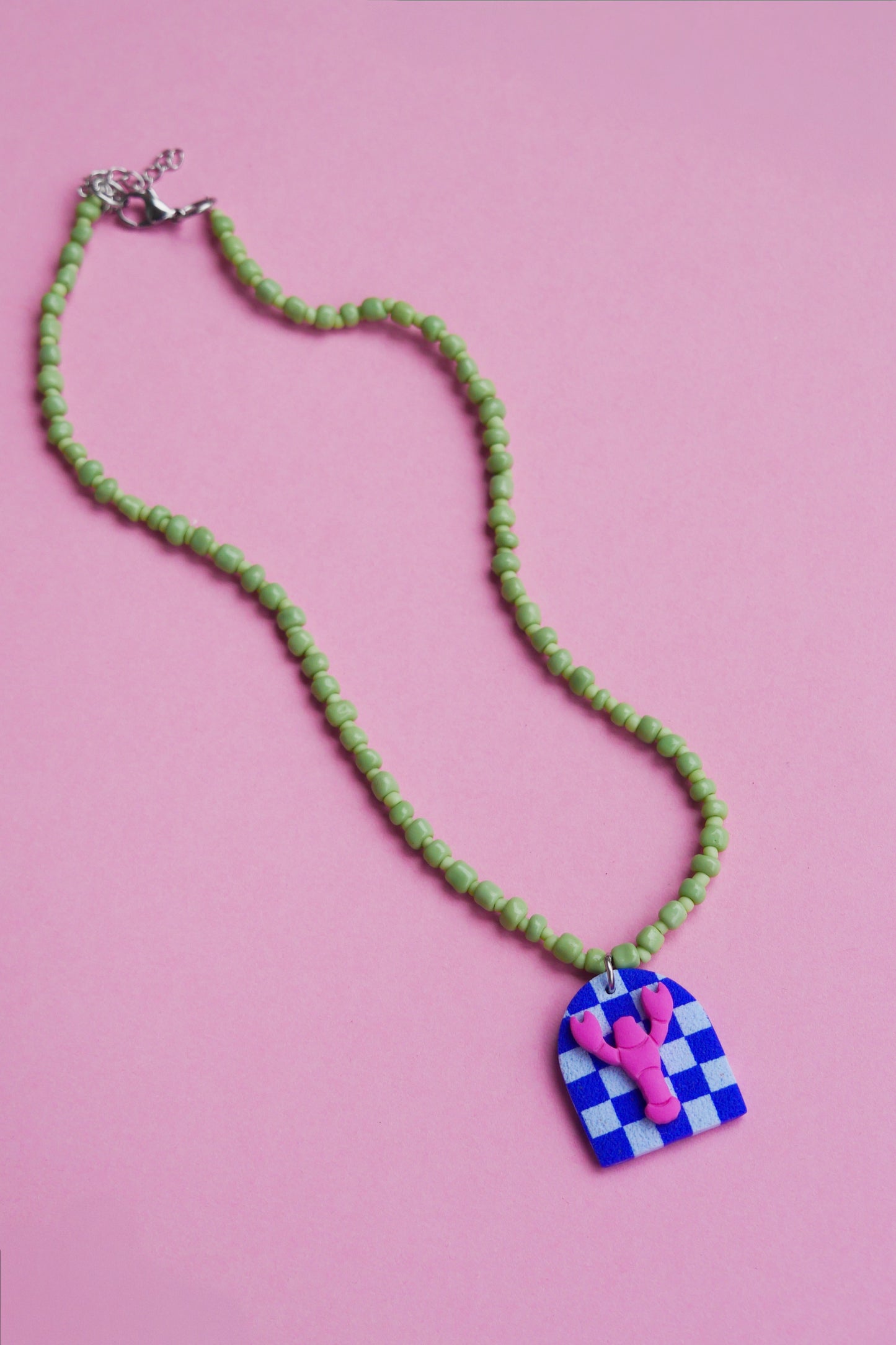 Collier petit Homard argile polymère | Collection Cléo