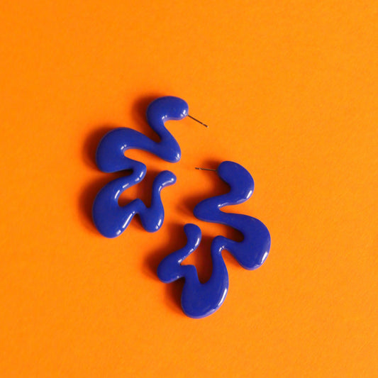 Boucles d'oreilles argile polymère - ZigZag | Collection Ysé