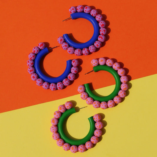 Earrings - Bubblegum Hoops | Doris Collection