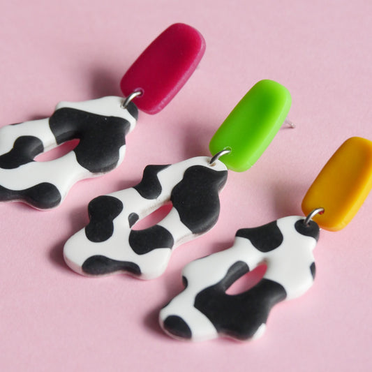 Boucles d'oreilles - fleurs vache | Collection Vickie (plusieurs coloris dispo)
