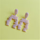 Boucles d'oreilles transparentes -  confettis | Soldes