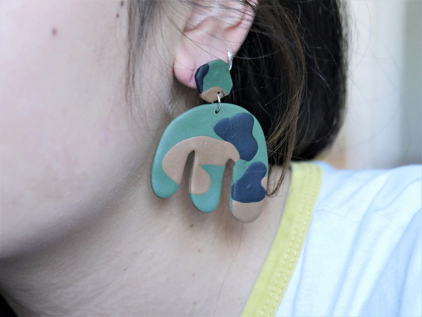 Boucles d'oreilles en argile polymère | Prix mini