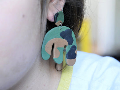 Boucles d'oreilles en argile polymère | Prix mini